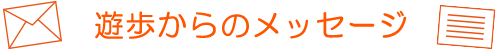 遊歩からのメッセージ